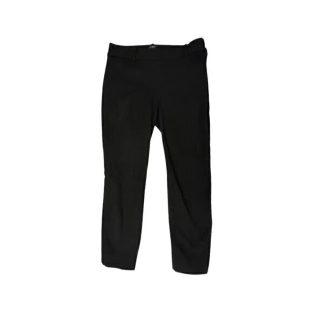 Women’s J. Crew Winnie Pant Size 2 Black Stretch Crop Ankle‎ Office Career Wear